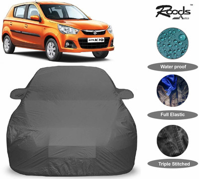 ROODS AUTO Car Cover For Maruti Alto K10 (Without Mirror Pockets)(Grey)