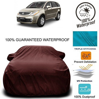 MoTRoX Car Cover For Tata Aria (With Mirror Pockets)(Maroon)