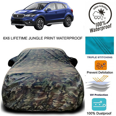 Elegance Car Cover For Maruti Suzuki S-Cross (With Mirror Pockets)(Green)