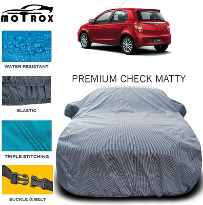 MoTRoX Car Cover For Toyota Etios Liva (With Mirror Pockets)(Grey)