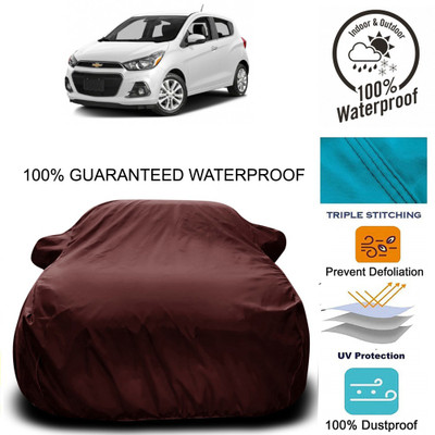 ProRox Car Cover For Chevrolet Spark (With Mirror Pockets)(Maroon)
