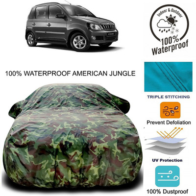 NUMBOR ONE Car Cover For Mahindra Quanto (With Mirror Pockets)(Multicolor)