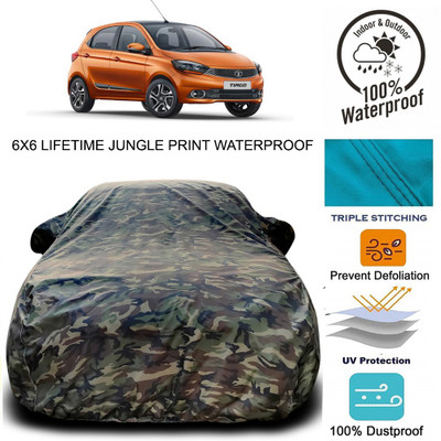 Gavya Car Cover For Tata Tiago (With Mirror Pockets)(Multicolor)