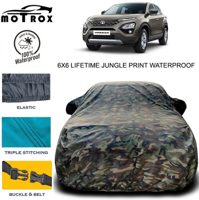 MoTRoX Car Cover For Tata Harrier (With Mirror Pockets)(Green)