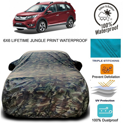 Gavya Car Cover For Honda BR-V (With Mirror Pockets)(Multicolor)