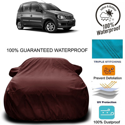 MoTRoX Car Cover For Mahindra Quanto (With Mirror Pockets)(Maroon)