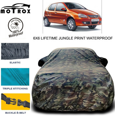 MoTRoX Car Cover For Tata Indica eV2 (With Mirror Pockets)(Multicolor)
