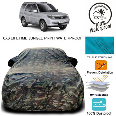 THE REAL ARV Car Cover For Tata Safari Storme (With Mirror Pockets)(Multicolor)