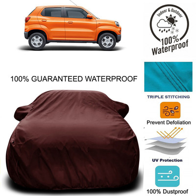 ProRox Car Cover For Maruti Suzuki S-Presso (With Mirror Pockets)(Maroon)