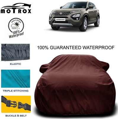 MoTRoX Car Cover For Tata Harrier (With Mirror Pockets)(Maroon)