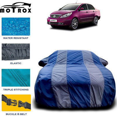 MoTRoX Car Cover For Tata Manza (With Mirror Pockets)(Grey)