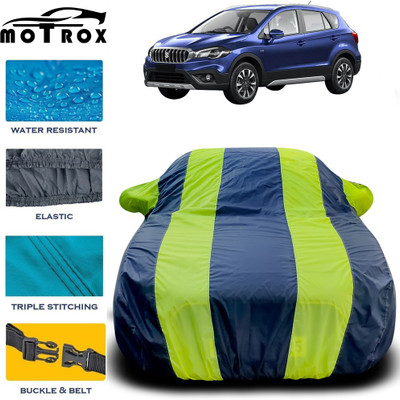 MoTRoX Car Cover For Maruti Suzuki S-Cross (With Mirror Pockets)(Green)