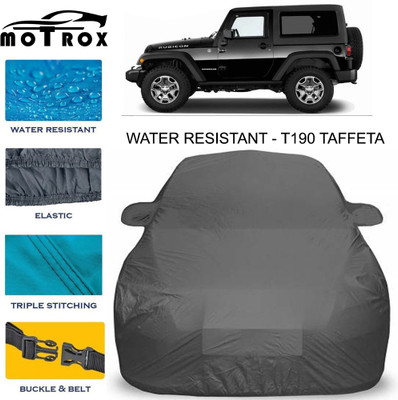MoTRoX Car Cover For Mahindra Thar (With Mirror Pockets)(Grey)