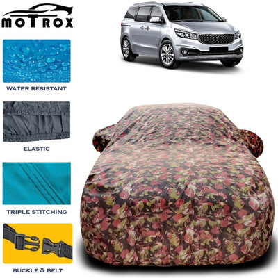 MoTRoX Car Cover For Kia Carnival (With Mirror Pockets)(Brown)