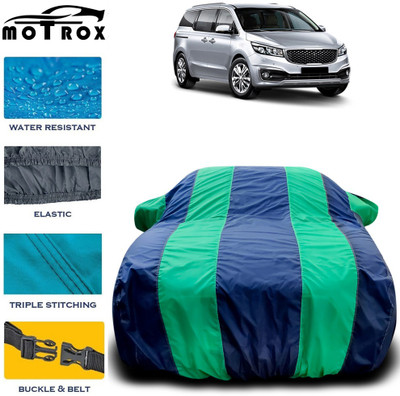 MoTRoX Car Cover For Kia Carnival (With Mirror Pockets)(Green)