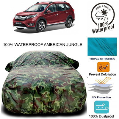 MoTRoX Car Cover For Honda BRV(Brown, Green)