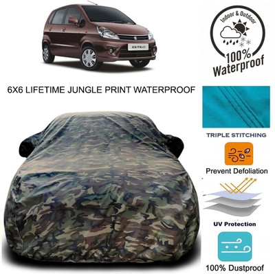 NUMBOR ONE Car Cover For Maruti Suzuki Zen Estilo (With Mirror Pockets)(Multicolor)