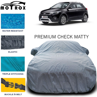 MoTRoX Car Cover For Hyundai i20 Active (With Mirror Pockets)(Grey)
