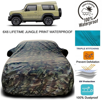 MoTRoX Car Cover For Maruti Suzuki Gypsy King (With Mirror Pockets)(Multicolor)
