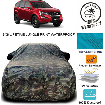 THE REAL ARV Car Cover For Mahindra XUV 500 (With Mirror Pockets)(Green)