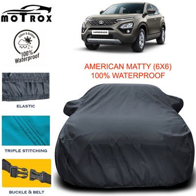 MoTRoX Car Cover For Tata Harrier (With Mirror Pockets)(Grey)