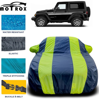 MoTRoX Car Cover For Mahindra Thar (With Mirror Pockets)(Green)