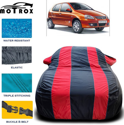 MoTRoX Car Cover For Tata Indica eV2(Red, Blue)