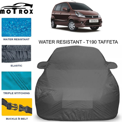 MoTRoX Car Cover For Maruti Suzuki Zen Estilo (With Mirror Pockets)(Grey)