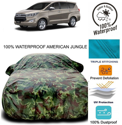 THE REAL ARV Car Cover For Toyota Innova (With Mirror Pockets)(Brown, Green)