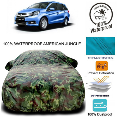 NUMBOR ONE Car Cover For Honda Mobilio (With Mirror Pockets)(Multicolor)