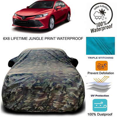 Gavya Car Cover For Toyota Camry (With Mirror Pockets)(Green)