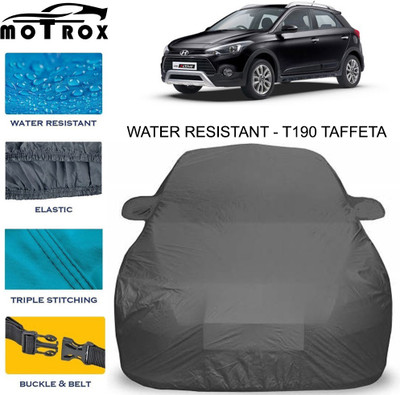 MoTRoX Car Cover For Hyundai i20 Active (With Mirror Pockets)(Grey)