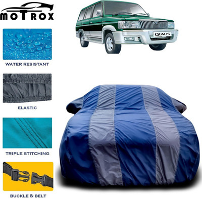 MoTRoX Car Cover For Toyota Qualis (With Mirror Pockets)(Grey)