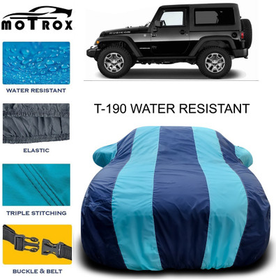 MoTRoX Car Cover For Mahindra Thar (With Mirror Pockets)(Blue)