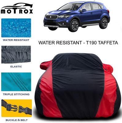 MoTRoX Car Cover For Maruti Suzuki S-Cross (With Mirror Pockets)(Red)