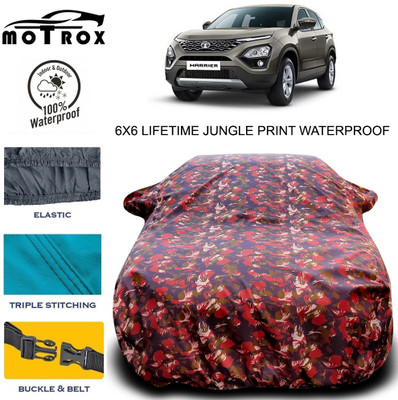MoTRoX Car Cover For Tata Harrier (With Mirror Pockets)(Green)