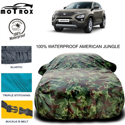 MoTRoX Car Cover For Tata Harrier (With Mirror Pockets)(Multicolor)