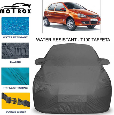 MoTRoX Car Cover For Tata Indica eV2 (With Mirror Pockets)(Grey)