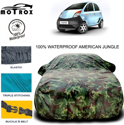 MoTRoX Car Cover For Tata Nano (With Mirror Pockets)(Multicolor)