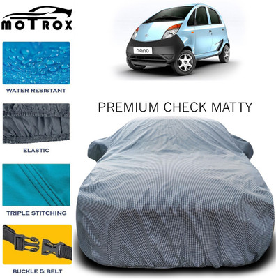 MoTRoX Car Cover For Tata Nano (With Mirror Pockets)(Grey)