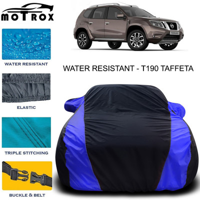 MoTRoX Car Cover For Nissan Terrano (With Mirror Pockets)(Blue)