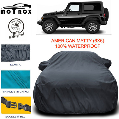MoTRoX Car Cover For Mahindra Thar (With Mirror Pockets)(Grey)