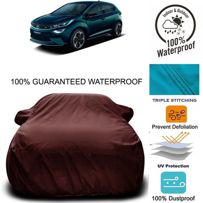 MoTRoX Car Cover For Tata Altroz EV (With Mirror Pockets)(Maroon)
