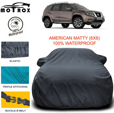 MoTRoX Car Cover For Nissan Terrano (With Mirror Pockets)(Grey)