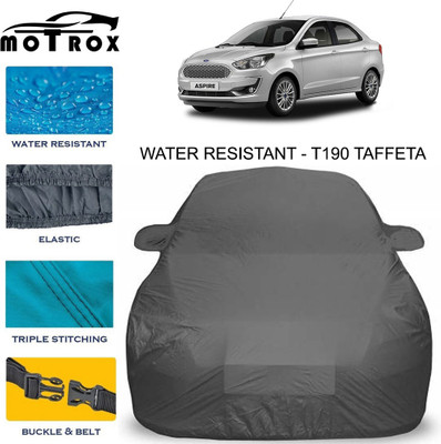 MoTRoX Car Cover For Ford Aspire (With Mirror Pockets)(Grey)