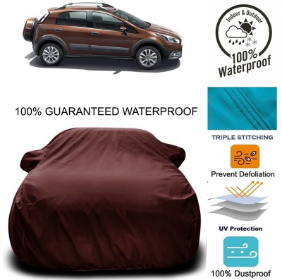 THE REAL ARV Car Cover For Fiat Avventura (With Mirror Pockets)(Maroon)