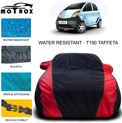 MoTRoX Car Cover For Tata Nano (With Mirror Pockets)(Red)