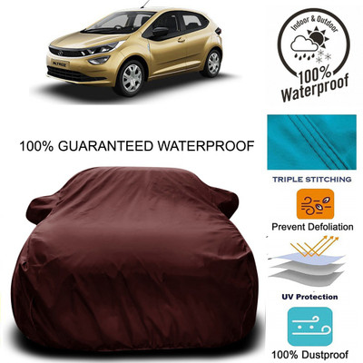 Yuniek Car Cover For Tata Altroz (With Mirror Pockets)(Maroon)