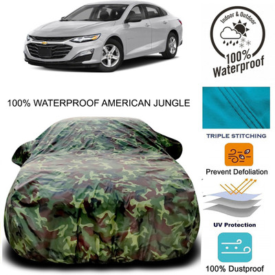 Gavya Car Cover For Chevrolet Cruze (With Mirror Pockets)(Brown, Green)