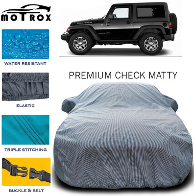 MoTRoX Car Cover For Mahindra Thar (With Mirror Pockets)(Grey)